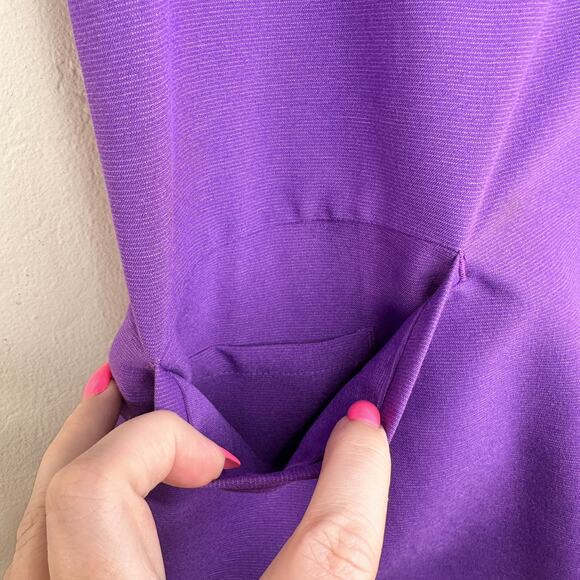 Figs Casma Three Pocket Technical Scrub Top Ultraviolet Purple Womens XS - Picture 7 of 16